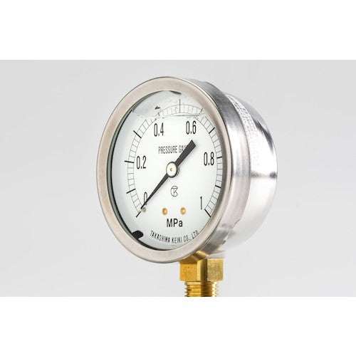 다카시마 글리세린 입압력계(A 프레임립형·φ60) 압력 레인지 0.0~10MPa R1/4[1312210]