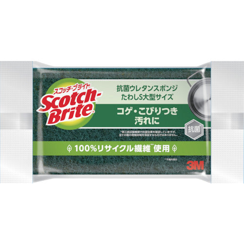 3M 스폰지 스카치 브라이트 항균 우레탄 스폰지 갓 대형 사이즈 S-23KS 1 PK