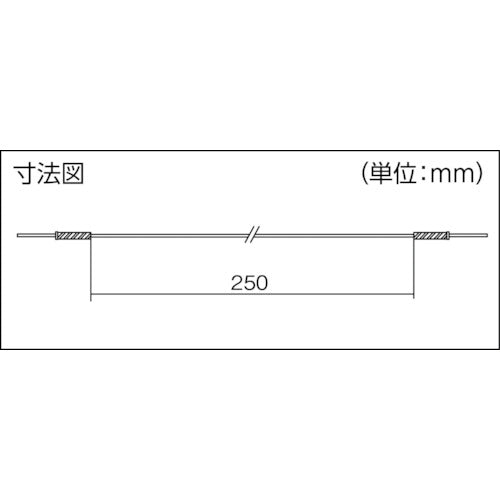 テイシン　ジャンバーテストリード　２５ｃｍ　チェックピン⇔チェックピン　（４本）　TLA-52　1 袋