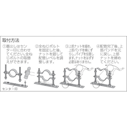 Akagi TN 세트 플로어 너트 부착 플레이트(내화 이층관용) 50AX120H A13577-0020 1개