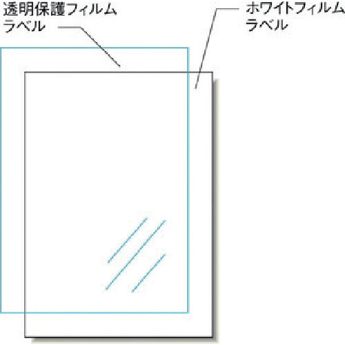 ３Ｍ　エーワン　屋外用サインラベル（インクジェット）再はくり保護カバー付　白３枚　32006　1 PK