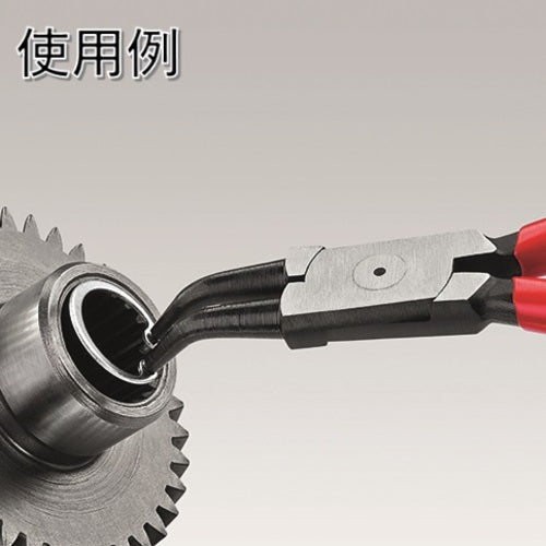 ＫＮＩＰＥＸ　４４３１−Ｊ１２　穴用スナップリングプライヤー　４５度　4431-J12　1 丁