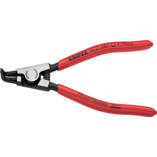 ＫＮＩＰＥＸ　４６２１−Ａ０１　軸用スナップリングプライヤー　曲　4621-A01　1 丁