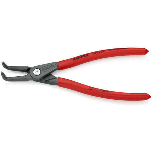 ＫＮＩＰＥＸ　４８２１−Ｊ３１　穴用精密スナップリングプライヤー　曲　4821-J31　1 丁