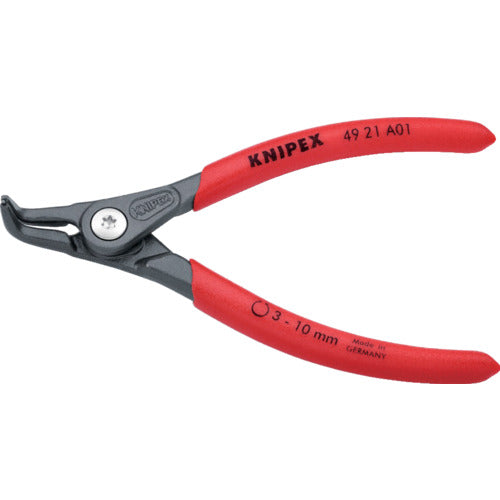 ＫＮＩＰＥＸ　４９２１−Ａ０１　軸用精密スナップリングプライヤー　曲　4921-A01　1 丁