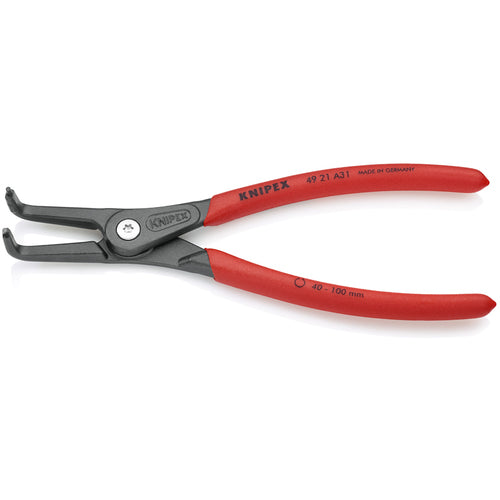 ＫＮＩＰＥＸ　４９２１−Ａ３１　軸用精密スナップリングプライヤー　曲　4921-A31　1 丁