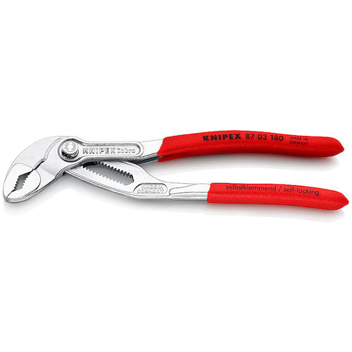 KNIPEX Water Pump Pliers Cobra Soft Plastic Handle 180mm 8703-180 1 piece