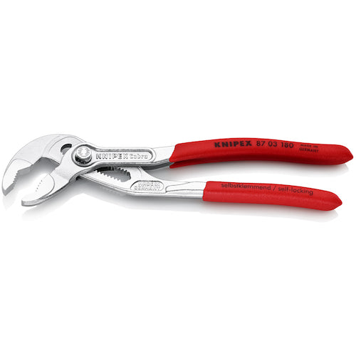 KNIPEX Water Pump Pliers Cobra Soft Plastic Handle 180mm 8703-180 1 piece