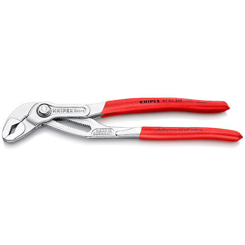 KNIPEX Water Pump Pliers Cobra Soft Plastic Handle 250mm 8703-250 1 piece
