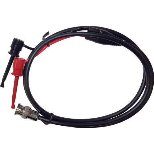 Teishin Electric Coaxial Test Lead 1m IC Clip L (Gold Plated) to BNC Plug CCA-101 1 pc