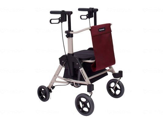 Panasonic Age Free Life Support Walking Frame Smoothy (for shopping) Slim Wine Red