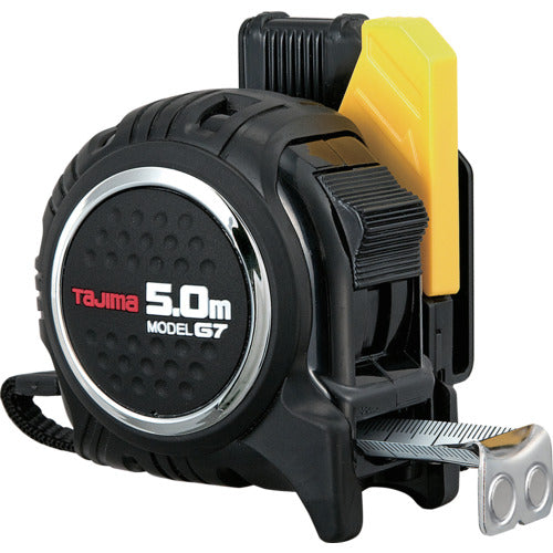 Tajima Convex Safe G7 Lock Mag Claw 25 5.0m with scale equivalent to shaku Black/Black SFG7LM2550S 1 pc