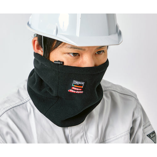 TRUSCO 방염 양털 롱 넥 워머 블랙 (맥스 다이너) APBNW-BK 1 개