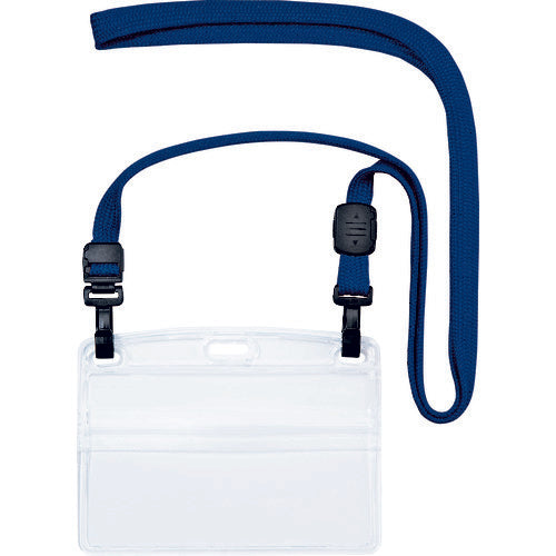 OP Hanging Name Tag Double Hook Horizontal Business Card 10 Sheets Blue NL-1-BU 1 Bag