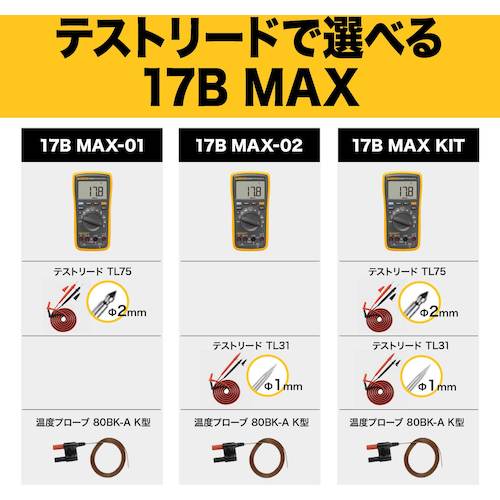 FLUKE 디지털 멀티미터 17B MAX 1개