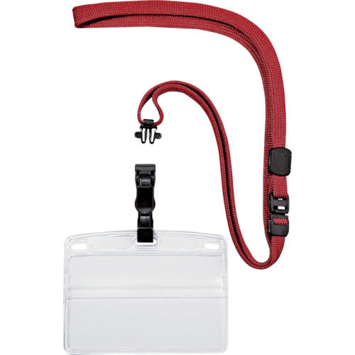 OP Hanging Name Tag, Detachable, Business Card Size, 10 Pieces, Red, NL-5-RD, 1 Bag