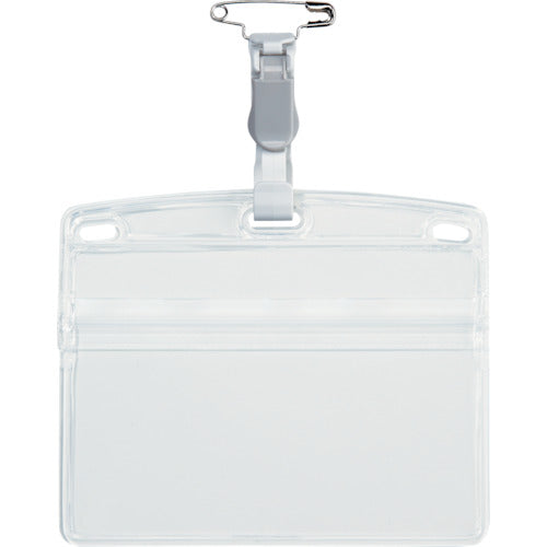 OP Tag Name Tags, Plastic Clip Dual Use, Extra Large Size, 10 Pieces, Gray, NT-3-GY, 1 Bag