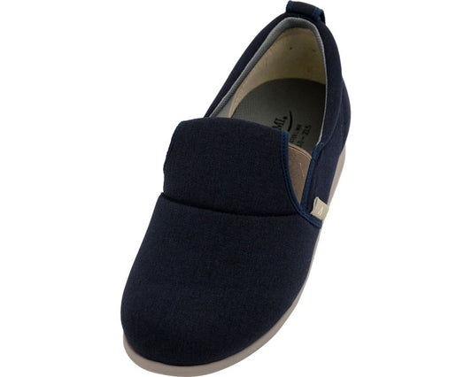 Loose fitting easy slip-on 7053 5E one foot / 4L navy right foot 1 piece