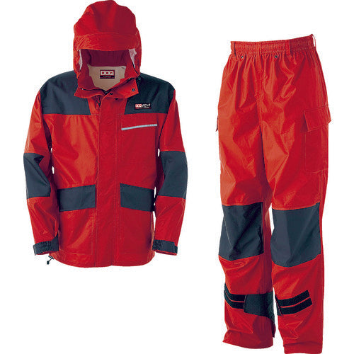 Kajimeiku Work Raincoat Aurora Red L KM001-81-L 1 unit