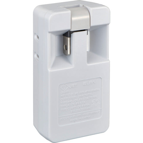 ＥＬＰＡ　電源タップ　ＵＳＢタップＰＤ２０Ｗ　UC-322SB(W)　1 個