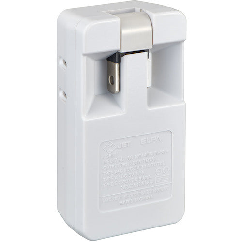 ＥＬＰＡ　電源タップ　ＵＳＢタップＰＤ２０Ｗ　UC-322SB(W)　1 個