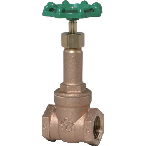 Yamato Valve Gate Valve 20A (JIS 10K, Bronze) B10G 20A 1 piece