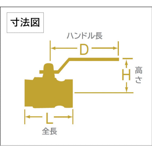 大和バルブ　ボールバルブ　１５Ａ（６００型、レデューストボア、ステンレス）　VU 15A　1 個