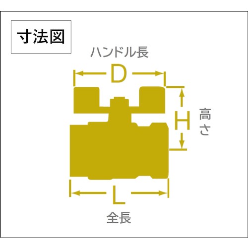 大和バルブ　ボールバルブ　１５Ａ（６００型、レデューストボア、ステンレス、Ｔ形ハンドル）　VU3T 15A　1 個