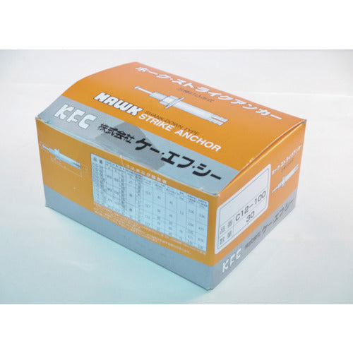 K.F.C. Hawk Strike Anchor C Type Steel M12 Total Length 100 C12-100 30 Pieces