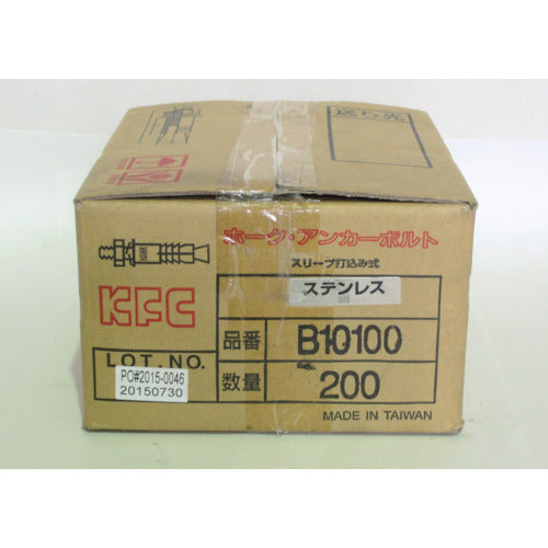 케이·에프·시 호크·앵커 볼트 B타입 스테인리스제(1상자:200개입) SUS B10100 200개
