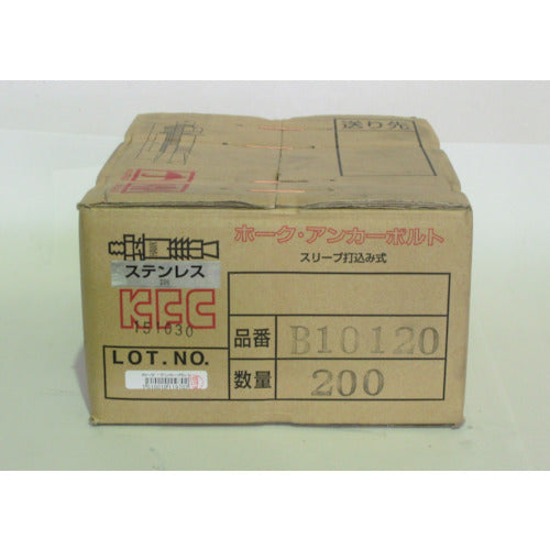 K.F.C. Hawk Anchor Bolt B Type Stainless Steel (1 box: 200 pieces) SUS B10120 200 pieces