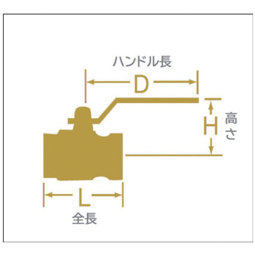 大和バルブ　ボールバルブ　１０Ａ（６００型、レデューストボア、ステンレス）　VU3 10A　1 個