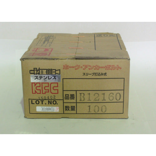케이·에프·시 호크·앵커 볼트 B타입 스테인리스제(1상자:80개입) SUS B12160 80개