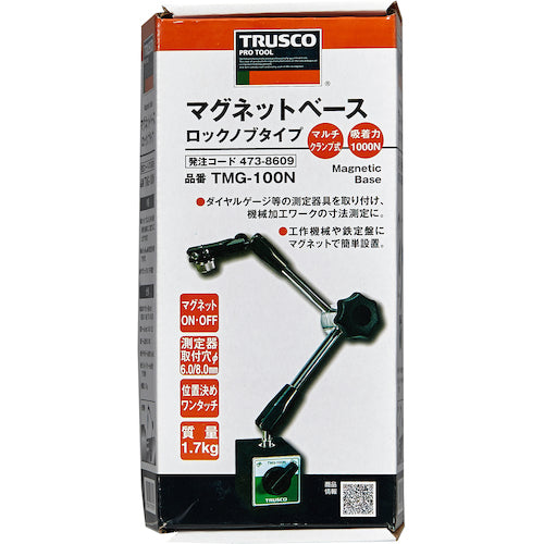 ＴＲＵＳＣＯ　マグネットベース　ロックノブタイプ　TMG-100N　1 個