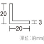 光　アングル型スポンジ　緑　３×２０×２０×４５０ｍｍ　SL204-450　1 本