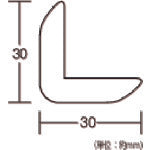 光　アングル型スポンジ　黄　８×３０×３０Ｘ４５０ｍｍ　SRLY-300　1 本