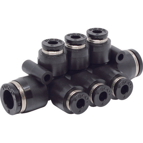 PISCO 튜브 피팅 위경 트리플 더블 8×4 PKVG8-4 1개