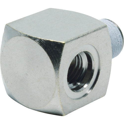 PISCO 메인 블록 에어 공급 포트 엘보 B 접속 구경 R1/8 조립 나사 사이즈 M8×1 MLB0801 1개