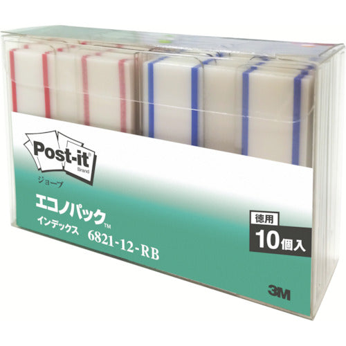 ３Ｍ　まとめ買い　ポスト・イット　インデックス　４４Ｘ５０ｍｍ　２５０枚Ｘ２色　6821-12-RB　1 PK