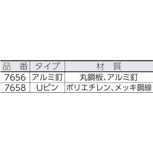 ＧＳ　シート押さえ（Ｕピンタイプ）１０本入り　7658　1 PK