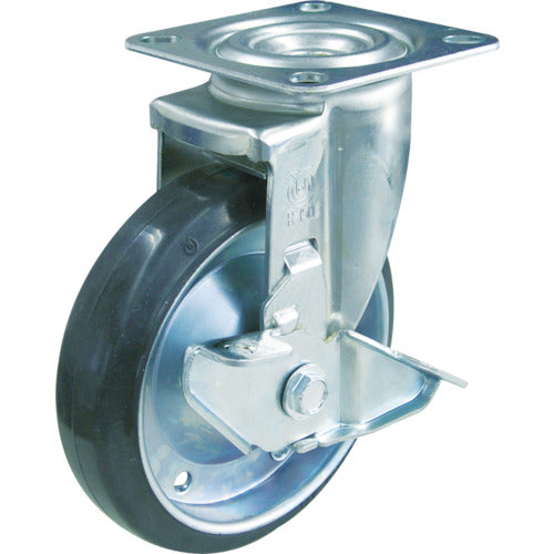 TRUSCO Caster TYS Series Swivel SP Included Rubber Wheel 125mm TYSB-125 1 pc