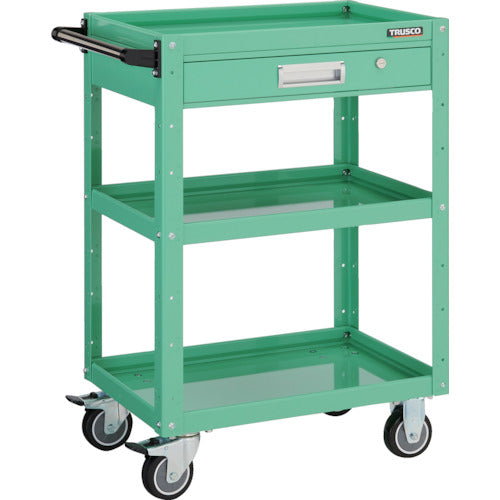TRUSCCO 툴 왜건 이글 왜건 600X400XH880 인출부 우레탄 바퀴 영 그린 EGW-963VU-YG 1대