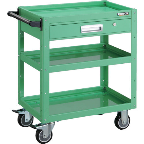 TRUSCCO 툴 왜건 이글 왜건 750×500×H880 인출부 우레탄 바퀴 영 그린 EGW-973VU-YG 1대