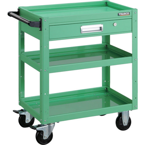 TRUSCO Tool Wagon Eagle Wagon 600 x 400 x H740 with Drawer Young Green EGW-763V-YG 1 Unit