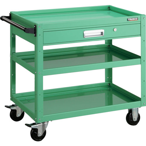 TRUSCO Tool Wagon Eagle Wagon 750X500XH740 with Drawer Young Green EGW-773V-YG 1 Unit