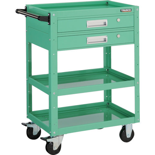 TRUSCO Tool Wagon Eagle Wagon 600 x 400 x H880 with Drawer Young Green EGW-963V2-YG 1 Unit