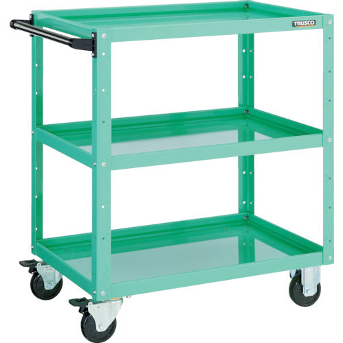 TRUSCO Tool Wagon Eagle Wagon 600X400XH740 3 Tiers Young Green EGW-763-YG 1 Unit