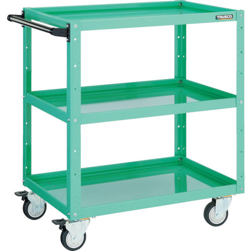 TRUSCO Tool Wagon Eagle Wagon 600X400 Urethane 4-Wheel Swivel Young Green EGW-763UJ-YG 1 Unit