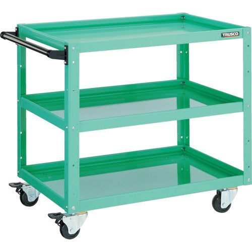 TRUSCO Tool Wagon Eagle Wagon 600X400 4-Wheel Swivel Young Green EGW-763J-YG 1 Unit