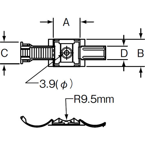 PANDUIT 고정구 클린처 M3 나사 고정 화이트 (25개입) ARC.68-S6-Q 1봉